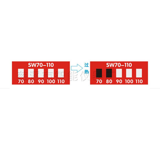 
Fengxi temperature measurement sticker-80 sticker temperature display sheet color change patch test strip temperature measurement thermal sensitive temperature color change paper temperature sensing label. SW100-12033 sheet/piece