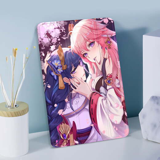 
Shangtian Yahei God Son Thunder General iPad Protector Case is suitable for Apple Air6 Tablet 2025 New Pro11-inch iPad10 case 13-inch silicone 10.9 anti-fall air5 N12808 Genshin Impact Book Single Protector Case iPad Air3 (10.5-inch)