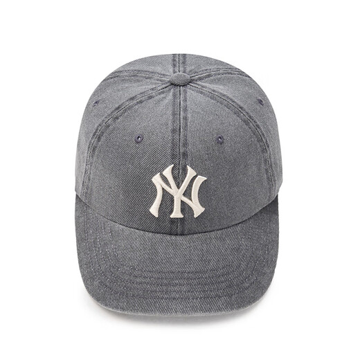 MLB Official Male and Female Couple Showing Face Small Fashion Retro Sunscreen Soft Top Baseball Cap Spring and Summer CPVV5 New York Yankees/Charcoal Gray One Size