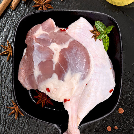 Hemei Younong duck legs 2.1kg barbecue ingredients hot braised black duck ingredients supermarket fresh semi-finished products 3 bags (total 2.1kg)