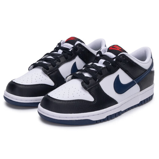 Nike (NIKE) official ship store women's shoes new style fashion retro DUNK LOW lightweight sports shoes low top fashion casual shoes HJ9202-001/black, white and blue/newly launched 39