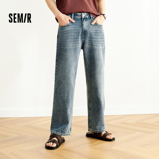 Семир Сенроу Джинсовая ткань | Джинсы мужские 2025, весенне-осенние брюки, свободные прямые брюки в стиле ретро, ​​свободные 109925124102