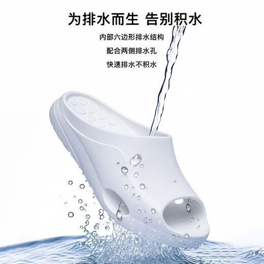 Feizhi professionelles Öl und Wasser nicht rutschfeste Hausschuhe Eva schnell trocknend Gummi-Sohle-Kee-resistenten Sandalen High-End-Fisch-Mundschuhe Schriftzog Hellgrau No-Plug 36 /37