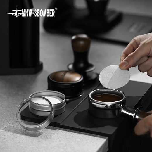 MHW-3BOMBER bomber coffee machine handle round powder bowl filter paper extraction separation water Italian filter aluminum box 100 sheets