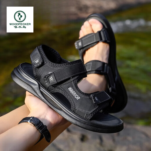 
Woodpecker Sandals Men's Summer 2025 New Sports Shoes Men's Drive Outdoor Casual Shoes Men's Shoes Beach Shoes 3888 Brown [Sandales Two Wear, Elastic Folding resistant] 41