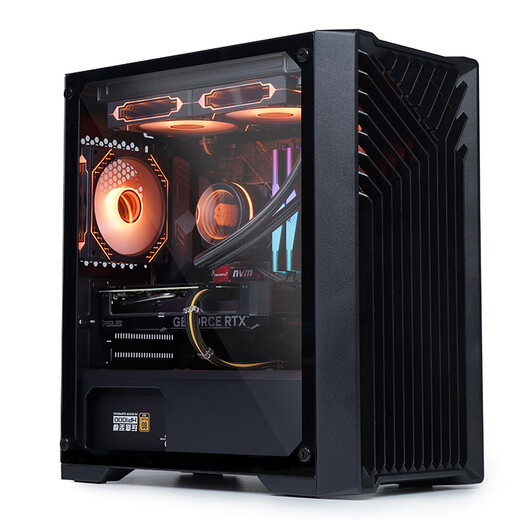 Wanjia Organ Black Computer Case Desktop Matx Small Case Glass Side Transparent/Support 240 Water Cooling/Backline/USB3.0/Independent Power Supply compartment/Dustproof and Easy to Clean Organ Black (MATX Motherboard/240 Water Cooling Position)
