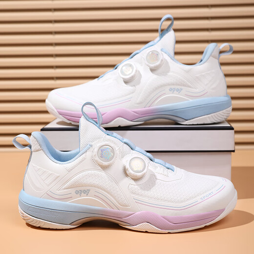 
KUNY national trend new white fencing shoes new special training competition shoes for adults and children no laces knobs non-slip white and blue 38