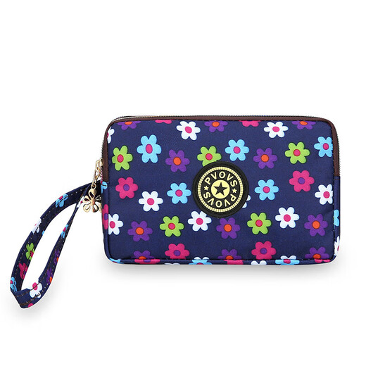 
PSVORT cross-border fashion zipper long wallet key bag hand-held fabric coin wallet mobile phone bag manufacturer Y5516 purple without specifications