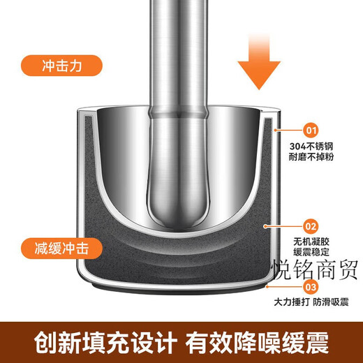 ZWILLING Zwilling 316 stainless steel thickened solid garlic pounder large stone mortar grinder bowl garlic pounder 304 pounding bowl