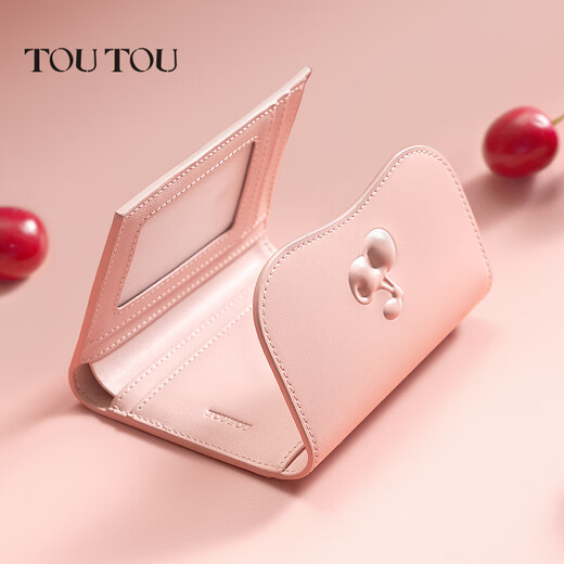 
toutou2025 Women's Wallet Cherry Short Card Pack Holding Coin Wallet Girls Birthday Gift Year of Married Women