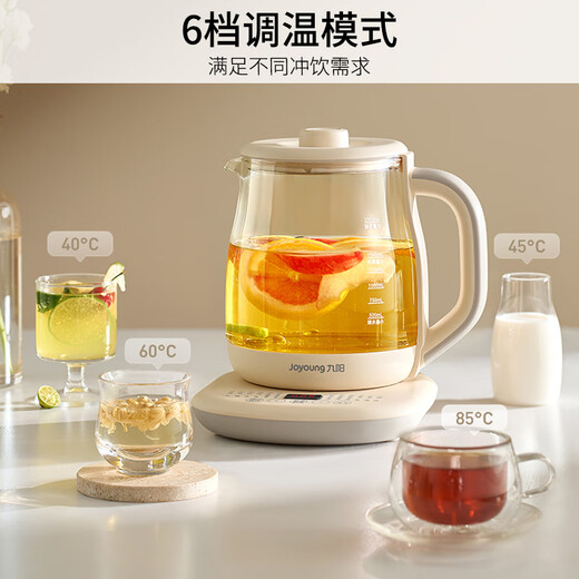 Joyoung 2L large-capacity health kettle, 1200W high-power electric kettle, 316L maternal and infant grade stainless steel, multi-functional constant temperature floral teapot tea maker K20D-WY603