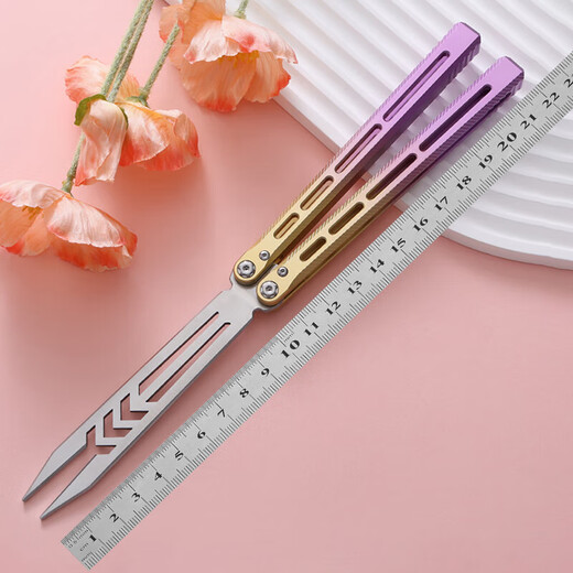 Borderless Skylark V4 Tuning Fork Hand-Swinging Training Knife with Integrated Aluminum Handle Ceramic Coating Static Model Toy Canary 1 including a full set of accessories