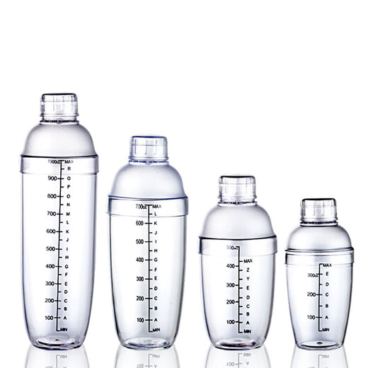 Meikejie Snow Cup Lemon Tea Hand-made Tool Wine Container Snow Kettle Set Hand-cranked Milk Tea Shaker Cup Special Scale Snow Cup PC Splash-proof Cover