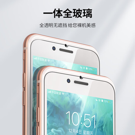 Lulian suitable for Apple 8Plus/7Plus/6SPlus tempered film iphone8Plus/7Plus/6SPlus mobile phone HD dustproof anti-fingerprint ultra-thin protective film 2 pieces