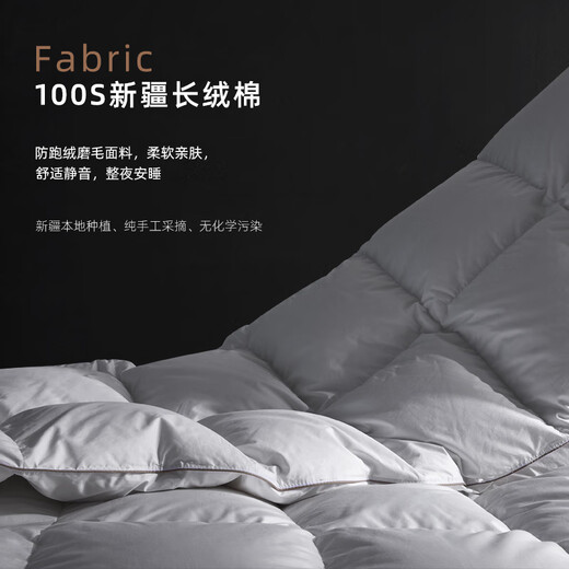 Victor (VCD) Quilt Down Quilt 95 weißer Gans Down Quilt 100 Baumwoll Tribute Satin Winter Quilt 1050 g 2,0*2,3 Meter Weiß