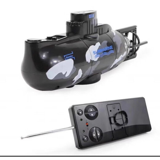 核潜艇模型可下水遥控带摄像头儿童电动遥控船潜水艇遥控船儿童 迷彩黑核潜艇【六通道可悬浮】 官方标配