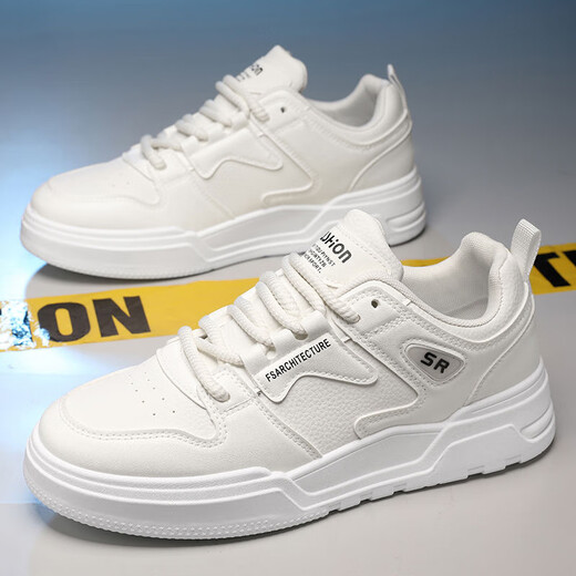 
Summer casual men's shoes breathable board shoes men's student trendy versatile white shoes thick-soled sneakers casual board shoes 6607 black 40