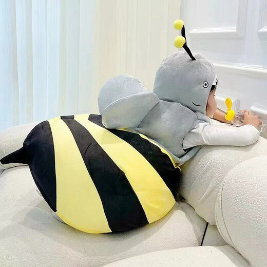 Wei Jie Little Bee Doll Cos Costume Internet Celebrity Creative Shark Bee Doll Costume Shark Wearable Performance for Adults and Children Children's Style (80cm-140cm)
