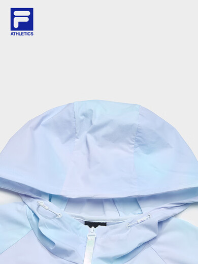 斐乐（FILA） 官方女士梭织外套2025夏新款健身运动满印防晒连帽上衣 满印一-Z XS  155/76A/XS