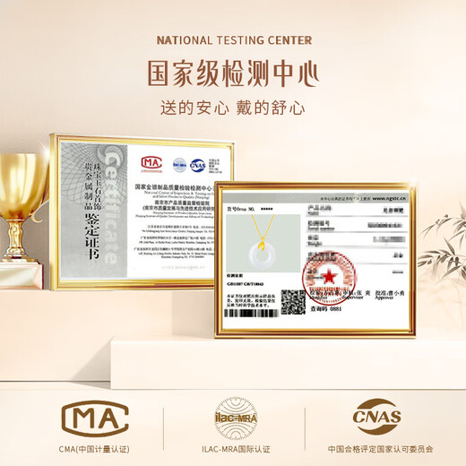 CHINA GOLD Youni Bamboo 18k Gold Necklace Bamboo Chalcedony Peace Buckle Pendant Birthday Gift for Girlfriend 18K Gold Bamboo Chalcedony Chain Souvenir