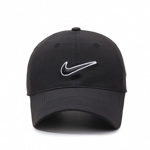 MICHAEL JORDAN-NIKE hat spring and autumn style peaked cap outdoor couple sun protection face display men's sun hat casual fishing sunshade Nike quick-drying embroidered letter hook black Nike adjustable (55-60cm)