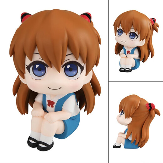 Inländische Lookup New Century Evangelion Eva Asuka Ayaha Zero Figure Car Trendy Toy Ornamente, Big Head Asuka - ungefähr 10 cm Tasche