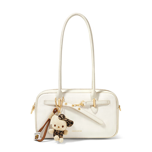 Cnoles Bag Women's Bag 2025 Luxury High-end Bowling Bag Crossbody Bag Chinese Valentine's Day Gift to Girlfriend White - New Holiday Gift to Girls