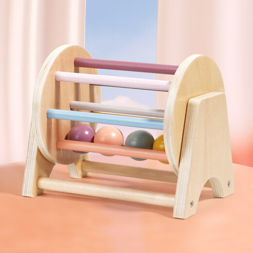 Disney Montessori Infantil e infantil Educación temprana de educación temprana Juguetes para bebés 0-1 años 5 Baby Coaxing Artifacts 3 a 6 Desktop Rolling Drum Toys
