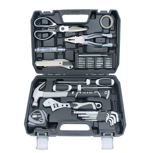 Shantou Lincun imported household tool box set family vehicle electrician hardware tool collection vise high-end tool set Qingying set