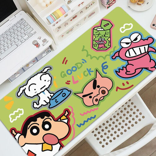 Long mouse pad Crayon Shin-shirt's extra-large computer desk pad high-value keyboard pads can be washed and cleaned ZZ2694/Shin Shin-shirt [57cm*33cm thick 3mm]