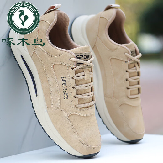 
Woodpecker Old Beijing cloth shoes men's 2025 autumn new men's shoes running shoes breathable canvas casual shoes men's sports shoes QLX-6636 gray 43