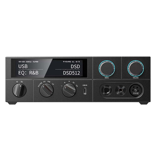 FiiO K15 desktop decoding headphone amplifier DSD decoding all-in-one headphone power amplifier HiFi decoder black