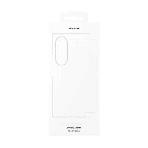 三星 Samsung Galaxy Z Fold7原装透明保护壳 手机套 原厂手机壳 多功能保护套保护膜套装 透明色