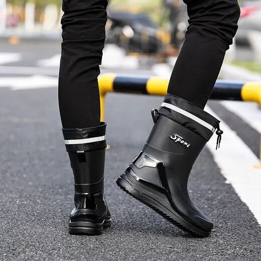 Botas de lluvia al aire libre de deportes Botas de lluvia de pesca de pesca impermeable para hombres.