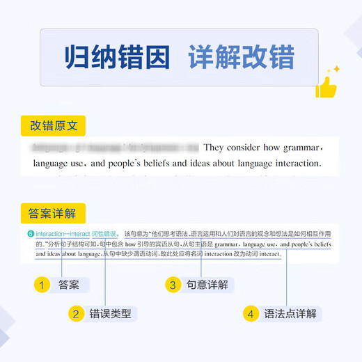 Xinghuo English Specialty 8 preparación para exámenes reales 2026 conjunto completo de materiales gramática y vocabulario libro de palabras lectura escucha corrección de errores traducción escritura composición entrenamiento especial tem8 Inglés nivel principal 8 examen examen años anteriores guía de prueba real conjunto de pruebas de simulación especial 8vo corrección de errores práctica avanzada 1200 preguntas