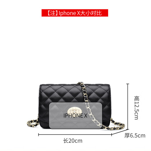 Golden Fox (Foxer) 2025 Nouveau sac de chaîne de diamant en cuir de luxe léger pour femmes pour femmes crossbody petit sac carré cadeau d'anniversaire pour petite amie noire