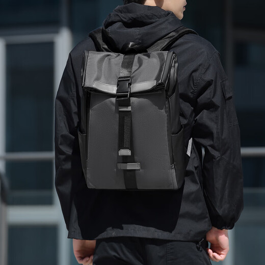 Neue Männer Rucksack Freier Geschäfts Computer Rucksack Trendy Schoolbag wasserdichte Reisetasche große Kapazität Rucksack Männer schwarz