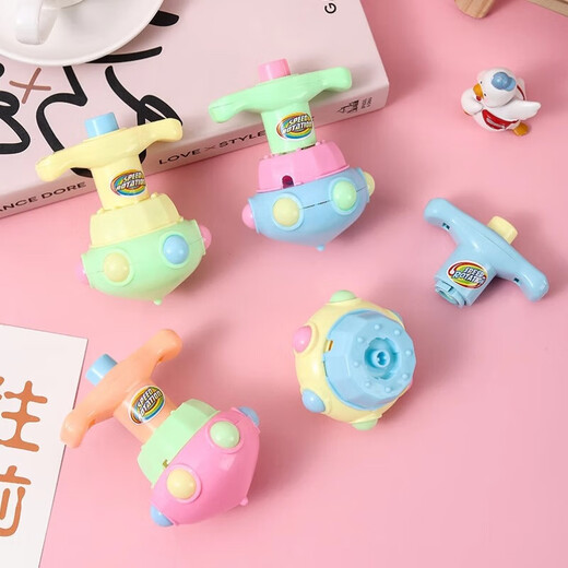 Glowing Rotating Lotus Gyro Education Kindergarten Children's Toys Student Award Gift Glowing Lotus Gyro - 1 Pack [Random Color]