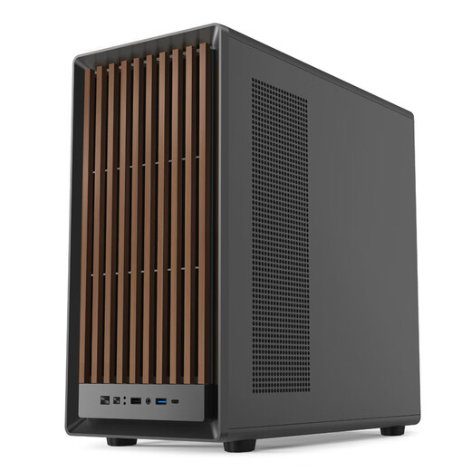 PowerTrain Zhenjie G1 black ATX chassis vertical glass side transparent desktop computer 360 water-cooled host shell graphics card length limit 420MM