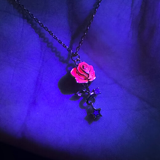 Space Creation Star Rose Meteorite Necklace Cooperation Product of China Aerospace Science and Technology International Exchange Center Fluorescent Version