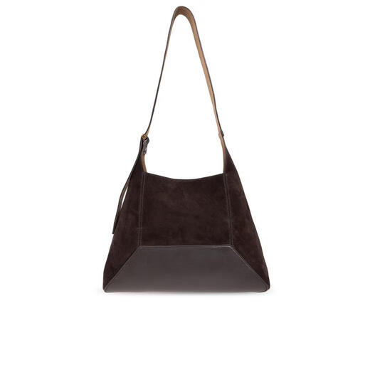 Jimmy Choo Suede Women's Bucket Bag Fashion One-Shoulder Crossbody Bag Bag Black TU