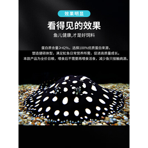 Hi-Pi Fish Stingray Feed Sinking Fish Food Stingray Special Fish Food Black and White Crown Pearl Red Rainbow Fish Sinking Bottom Adds Color 1 Bottle 420g Stingray Full Price Balanced Diet
