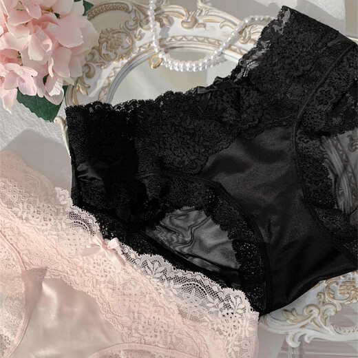 
FitonTon 3 ice silk underwear female pure girl underwear low waist bikini underwear (80-130Jin [Jin equals 0.5 kg])