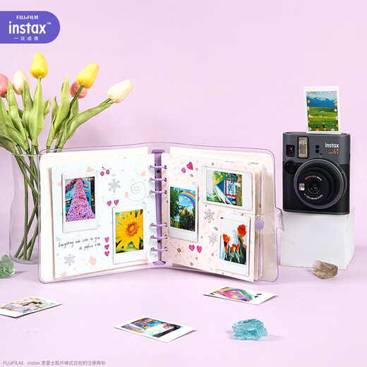 INSTAX Fuji one-time imaging DIY photo album colored crystal glazed stone