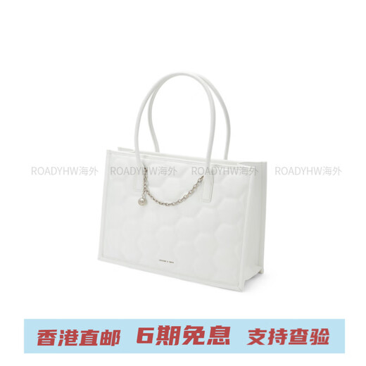 Calvin Klein足球套装时尚大容量百搭款小ck包包托特包单肩包 大号 女款 多色 White白色 L