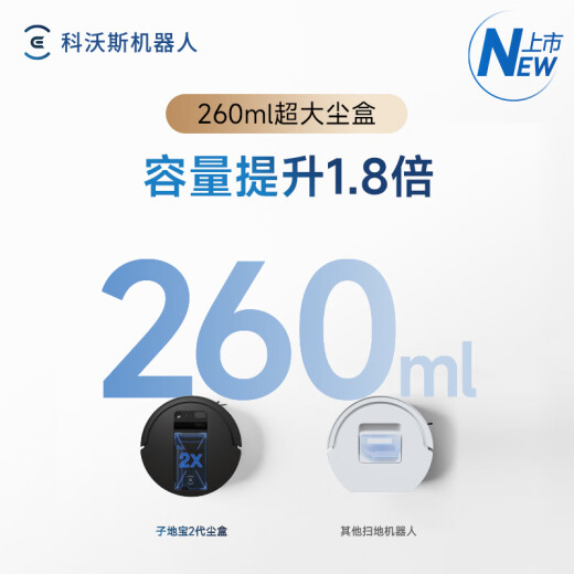 
Ecovacs Zidibao Zima Child and Mother Cooperative Anti-winding Fully Automatic Sweeping Robot [Adapted to X8X9T80 Series Products]