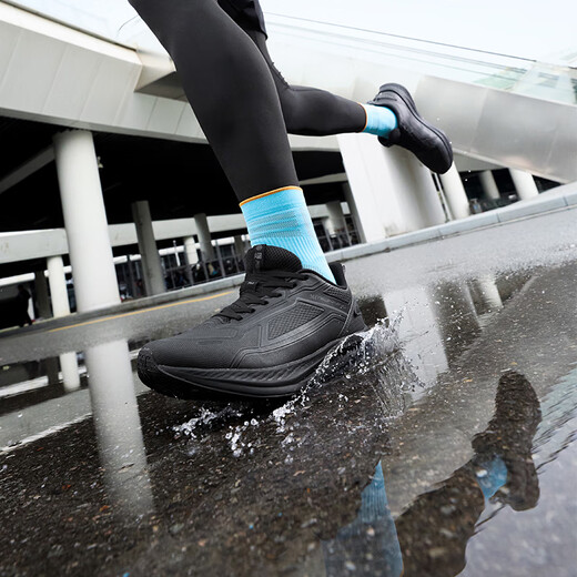 361 Sports Shoes Men's Front Wing Rain Screen Autumn and Winter Rainy Day Waterproof Warm Jogging Shoes Men 672532231-5