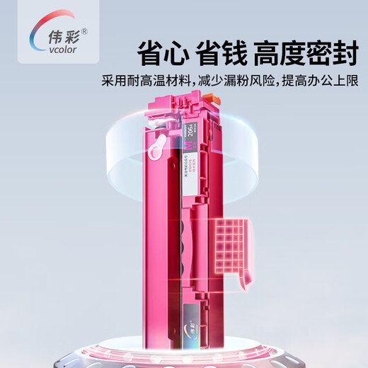 Vcolor CRG069 Tonerkartusche mit großer Pulverkapazität ist geeignet für Canon MF752Cdw/MF756CX/754Cdw LBP673Cdw/LBP674CX Pulverkartusche Tintenpatrone 19200 Seiten/Vierfarben-Vollsatz (Tonerkartusche mit großer Kapazität)