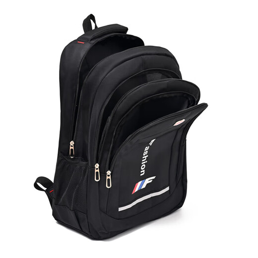 
New large capacity men's backpack business simple casual backpack travel business trip commuting student bag men's bag black