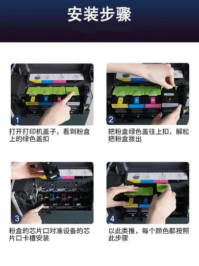 Boîte de poudre Bentu CTL-355K CP2515DN CP5155 CP5055DN CTL355HKCMY Jaune de toner grande capacité 5000 pages